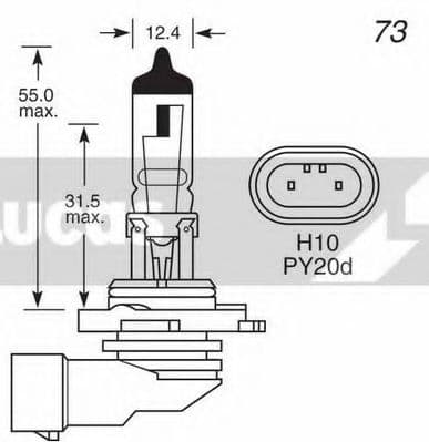 LLB710 Lucas Лампа протитуманної фари