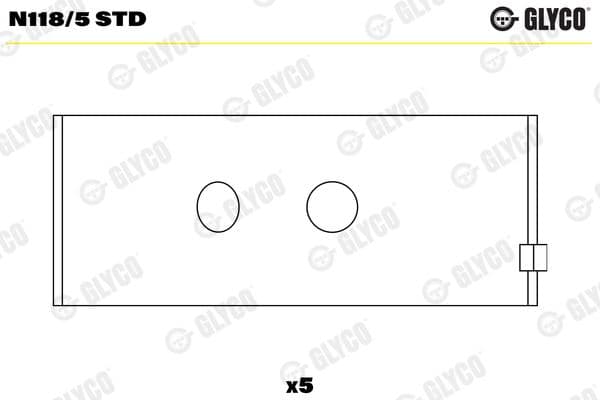 N118/5 STD Glyco Подшипник распредвала