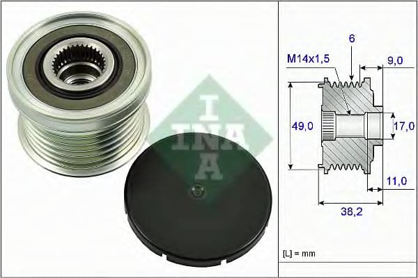 535 0268 10 INA Муфта генератора