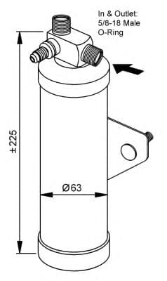 33161 NRF Осушитель кондиционера для Land Rover Range Rover