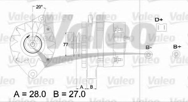 433407 Valeo Генератор