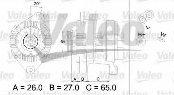 436615 Valeo Генератор