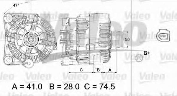 437451 Valeo Генератор