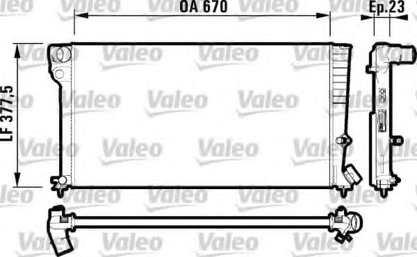 731744 Valeo Радиатор охлаждения двигателя