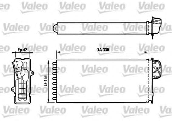 812128 Valeo Радіатор пічки