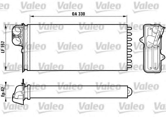 812170 Valeo Радіатор пічки