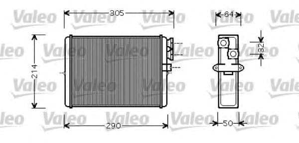 812328 Valeo Радіатор пічки