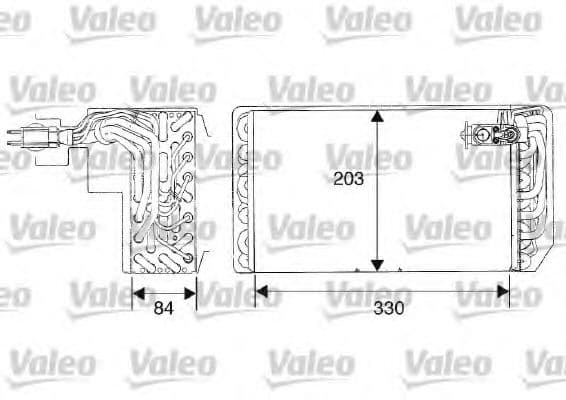 817467 Valeo Випарник кондиціонера для Peugeot 607