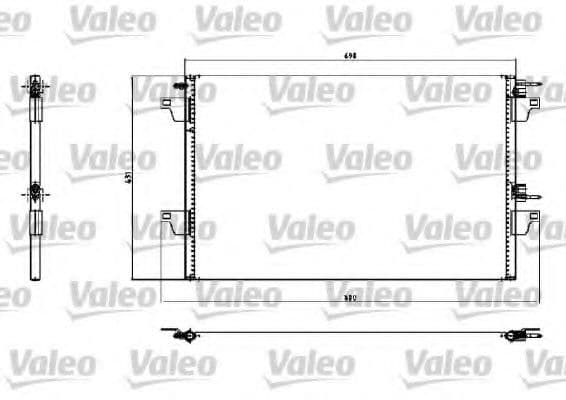 817731 Valeo Радиатор кондиционера для Renault Espace