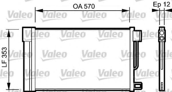 818193 Valeo Радиатор кондиционера