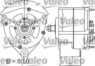 437166 Valeo Генератор