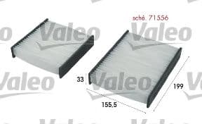 715556 Valeo Фильтр салона