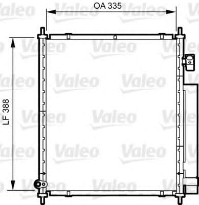 814241 Valeo Радіатор кондиціонера для Honda Jazz