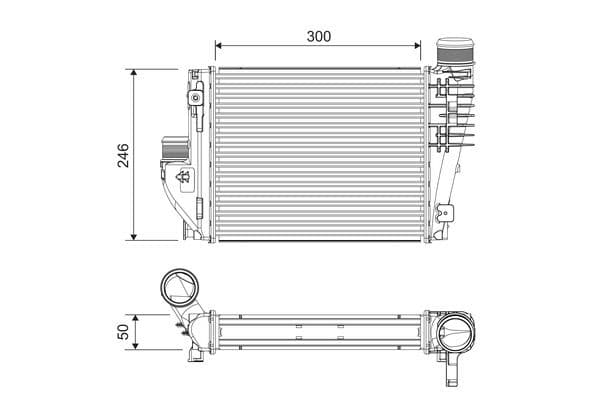 818304 Valeo Интеркулер