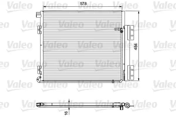 815060 Valeo Радиатор кондиционера