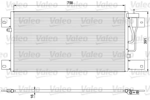 815064 Valeo Радиатор кондиционера