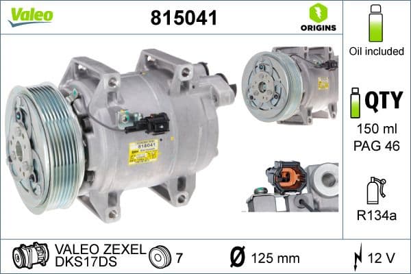 815041 Valeo Компрессор кондиционера для Nissan Cabstar