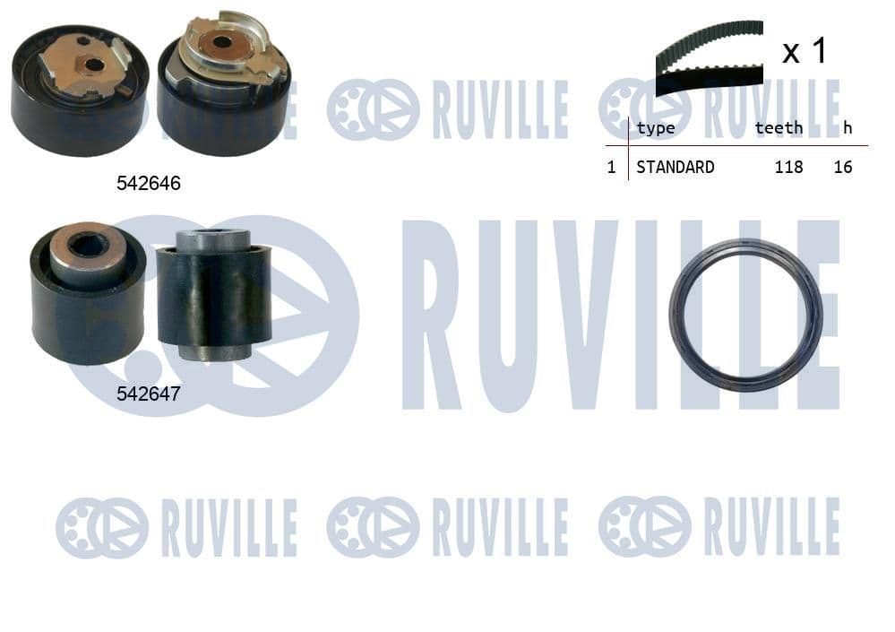 550377 Ruville Комплект ременя ГРМ