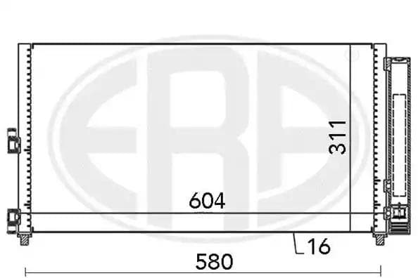 667000 ERA Радиатор кондиционера