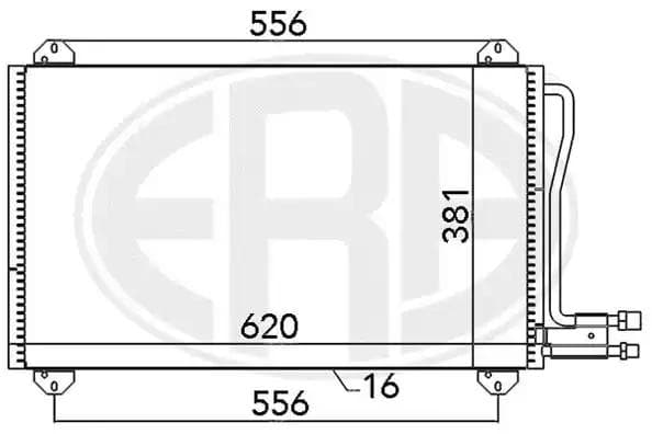 667055 ERA Радиатор кондиционера для Mercedes Sprinter