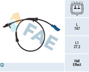 78333 FAE Датчик ABS