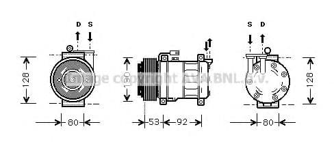 ALAK009 AVA Quality Cooling Компрессор кондиционера