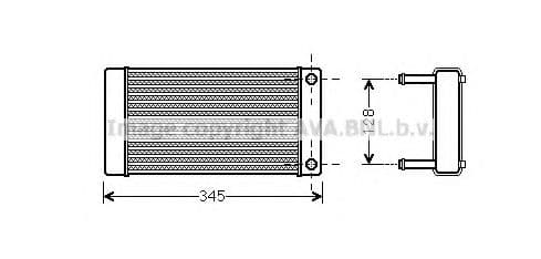 CN6265 AVA Quality Cooling Радиатор печки