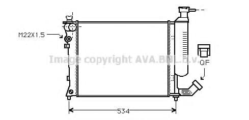 CNA2059 AVA Quality Cooling Радиатор охлаждения двигателя