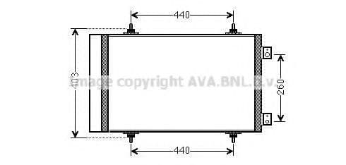 CNA5263D AVA Quality Cooling Радіатор кондиціонера