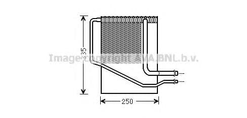 CRV126 AVA Quality Cooling Випарник кондиціонера для Chrysler Voyager