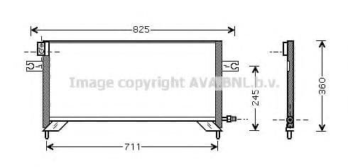 DN5204 AVA Quality Cooling Радиатор кондиционера