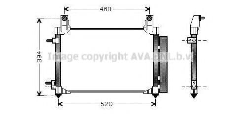 DW5081D AVA Quality Cooling Радіатор кондиціонера