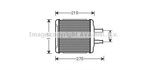 DW6088 AVA Quality Cooling Радіатор пічки