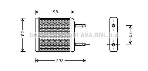 DWA6024 AVA Quality Cooling Радіатор пічки