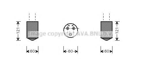 DWD043 AVA Quality Cooling Осушувач кондиціонера для Daewoo Matiz