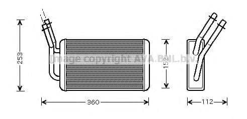 FD6316 AVA Quality Cooling Радіатор пічки