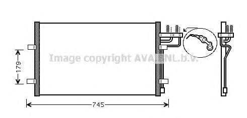 FDA5367 AVA Quality Cooling Радіатор кондиціонера