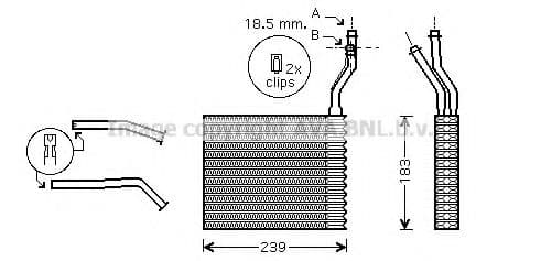 FDA6364 AVA Quality Cooling Радіатор пічки