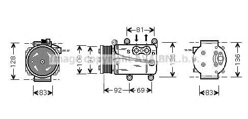 FDAK171 AVA Quality Cooling Компрессор кондиционера