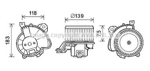 FT8431 AVA Quality Cooling Вентилятор салону
