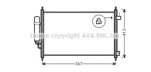 HD5233D AVA Quality Cooling Радіатор кондиціонера для Honda FR-V