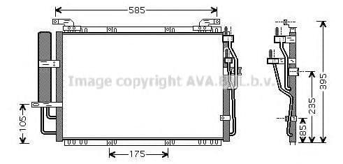 HY5091D AVA Quality Cooling Радіатор кондиціонера для Hyundai Matrix