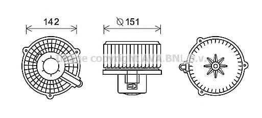 HY8399 AVA Quality Cooling Вентилятор салону