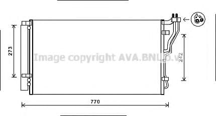 HYA5246D AVA Quality Cooling Радіатор кондиціонера