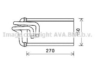 JE6070 AVA Quality Cooling Радиатор печки для Jeep Wrangler