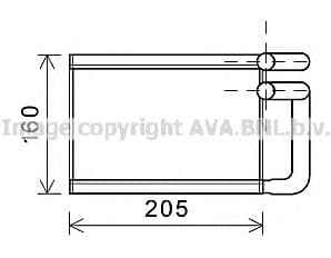 KA6197 AVA Quality Cooling Радіатор пічки для Kia Picanto