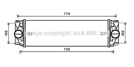 MSA4582 AVA Quality Cooling Інтеркулер