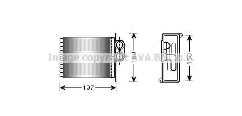 MSA6400 AVA Quality Cooling Радиатор печки