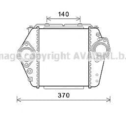 MZ4244 AVA Quality Cooling Інтеркулер для Mazda 6