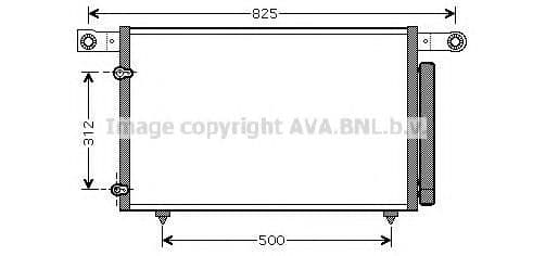 MZ5196D AVA Quality Cooling Радіатор кондиціонера для Mazda MPV